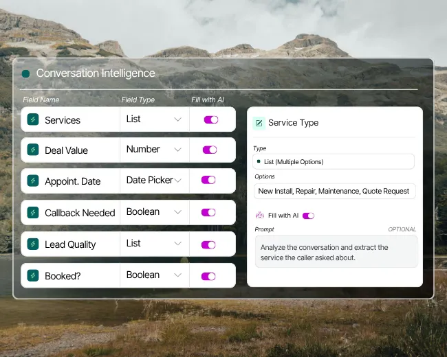 Conversation Intelligence - Write a prompt and Nimbata tags every call automatically.