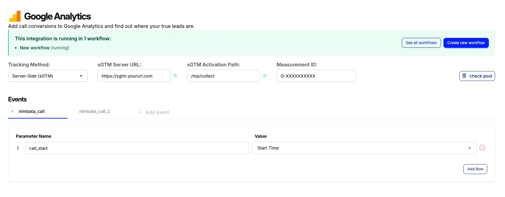 Google Analytics 4 (GA4) Call Events Configuration