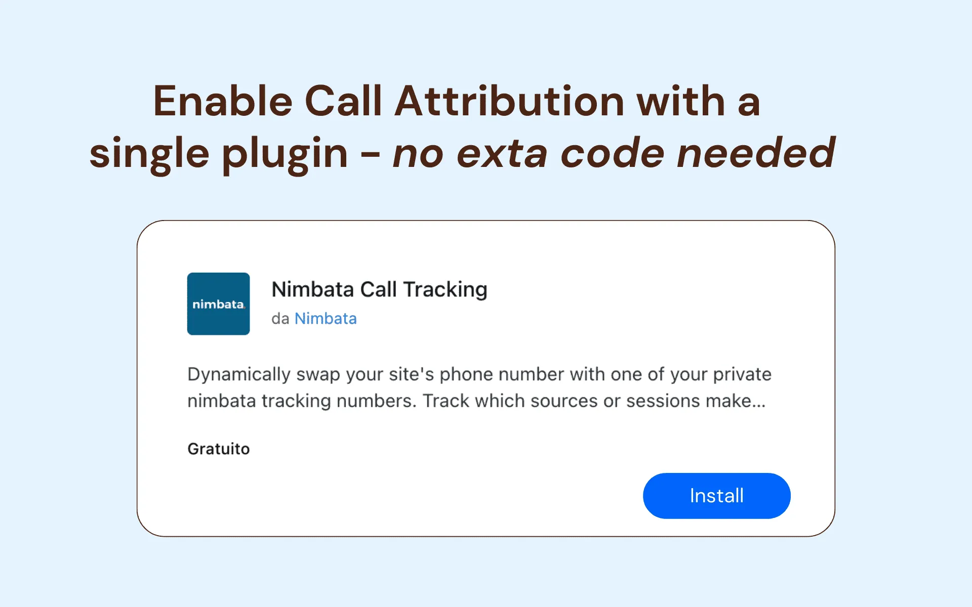 Call Tracking for WordPress - How to track calls in WordPress with the Nimbata plugin