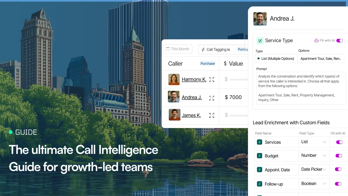 The ultimate call intelligence guide for growth-led teams