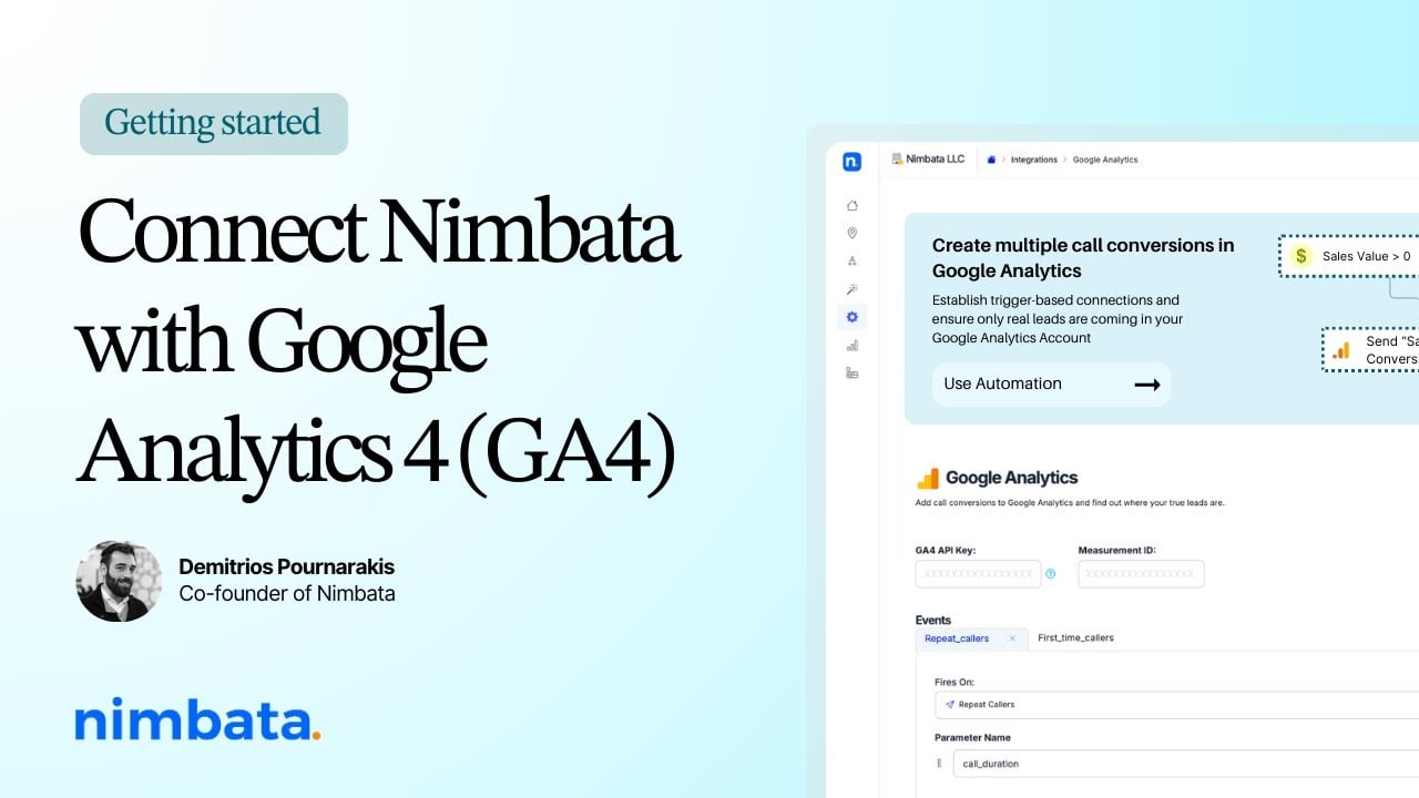 How to setup Nimbata: Google Analytics 4 Integration