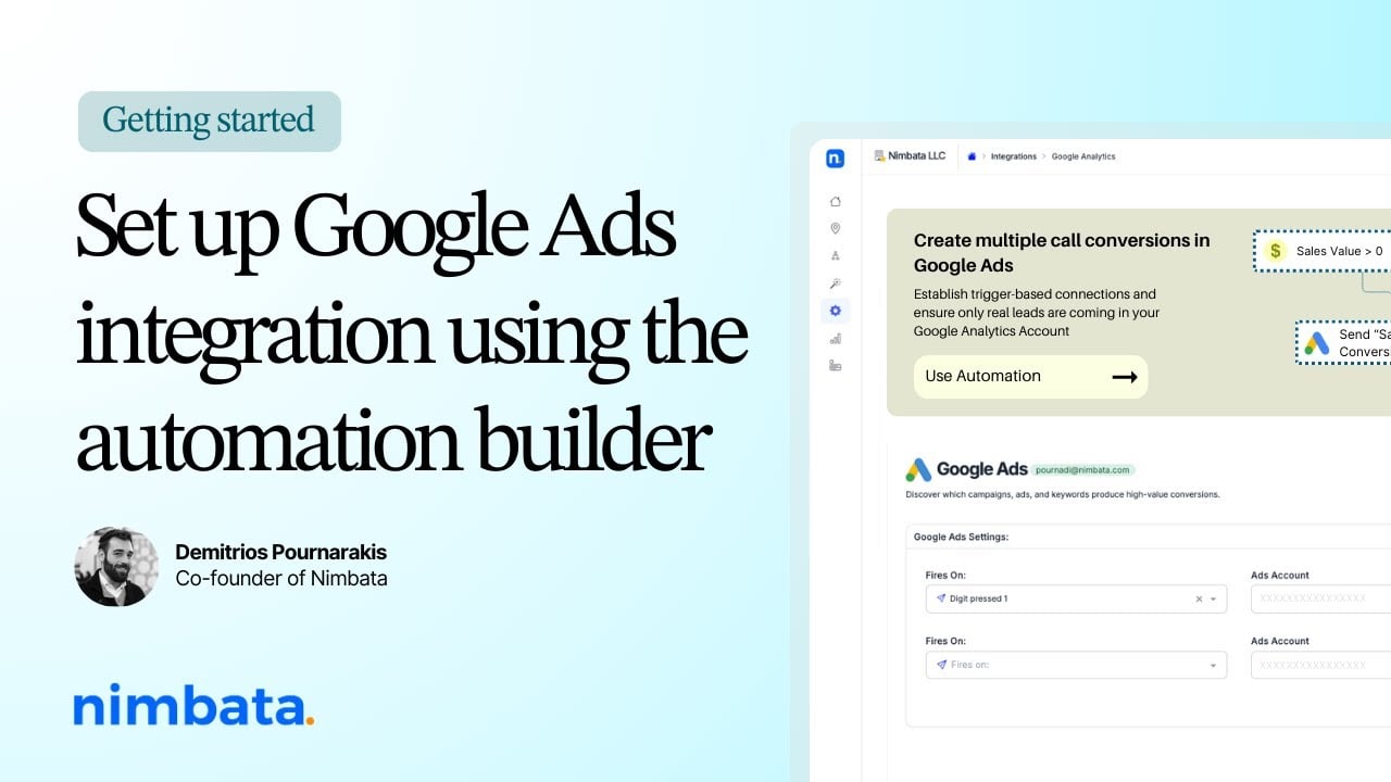 How to setup Nimbata: Google Ads Integration