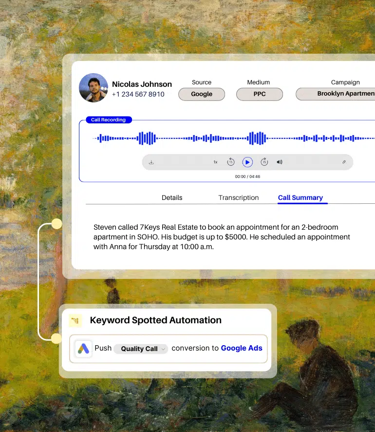 Nimbata | Call tracking, as it's meant to be image 6