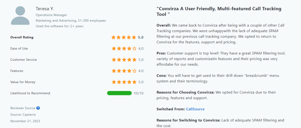convirza positive review