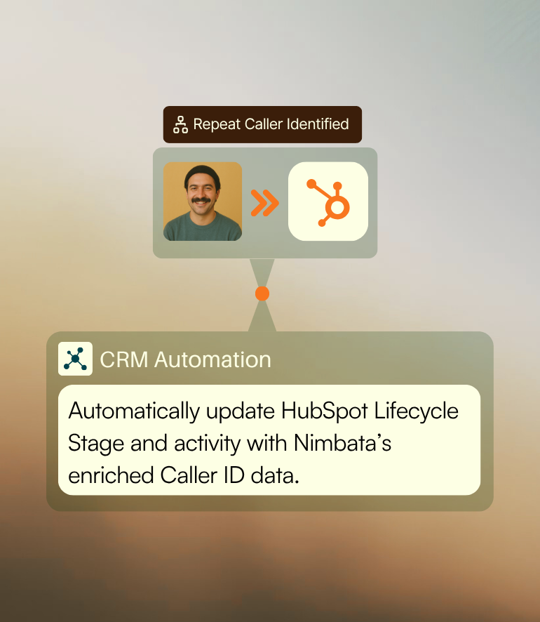 Create contacts on HubSpot automatically thanks to Nimbata's CRM automation