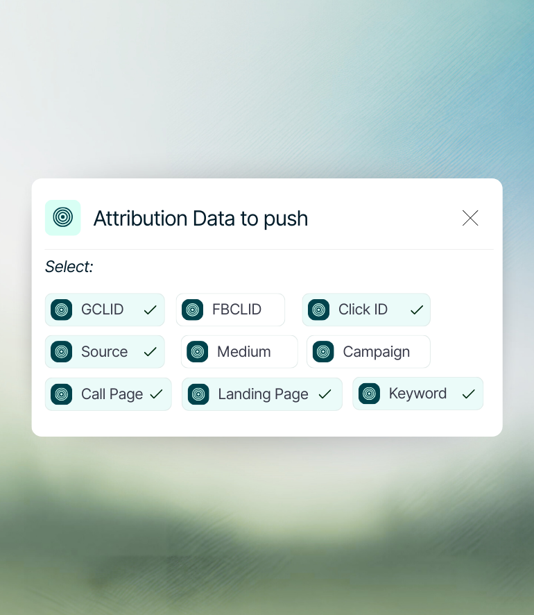Seamless attribution sync-choose the right data to push after every call