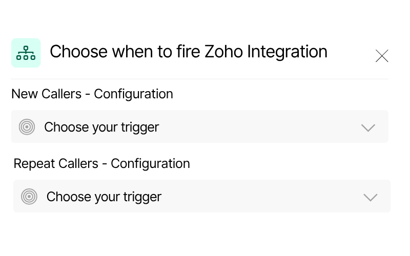 Conditional sync logic- Choose when to fire Zoho Integration with custom triggers