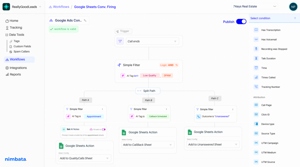 Include CRM automation on your workflow builder-split paths and sync your apps effortlessly 