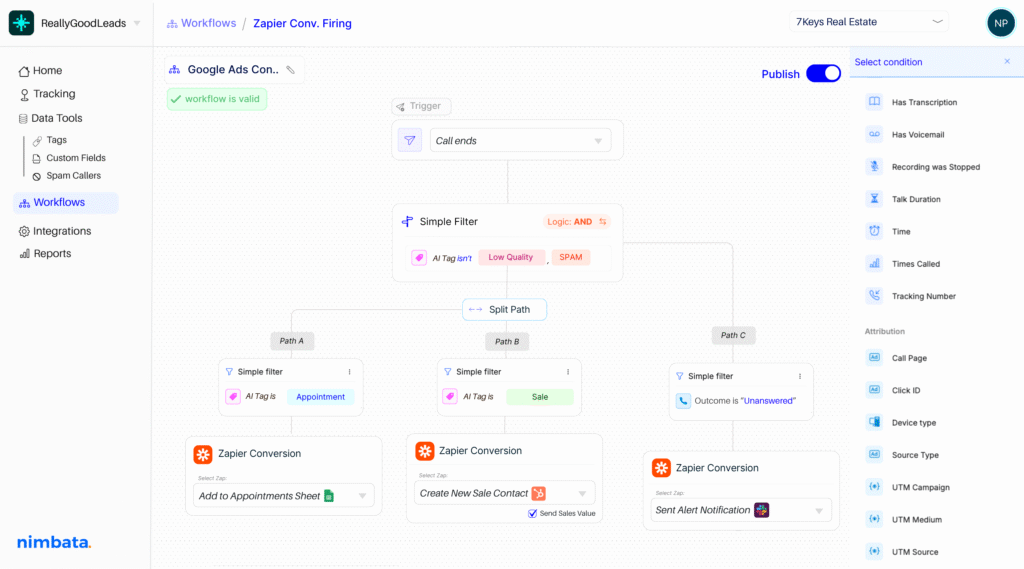 Include CRM automation on your workflow builder-split paths and sync your apps effortlessly 