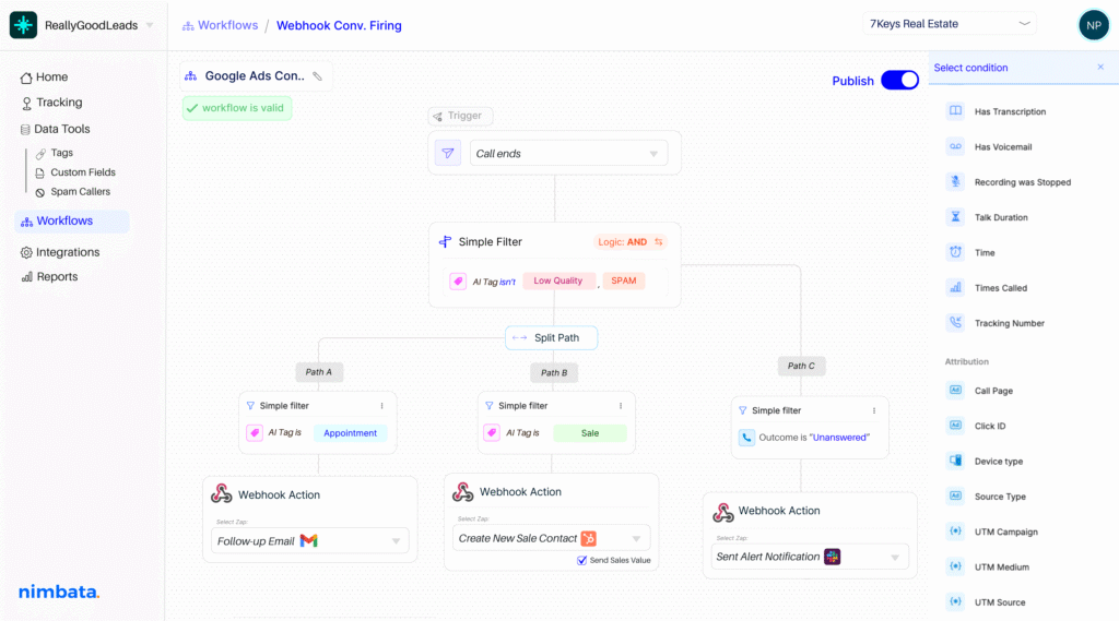 Include CRM automation on your workflow builder-split paths and sync your apps effortlessly 