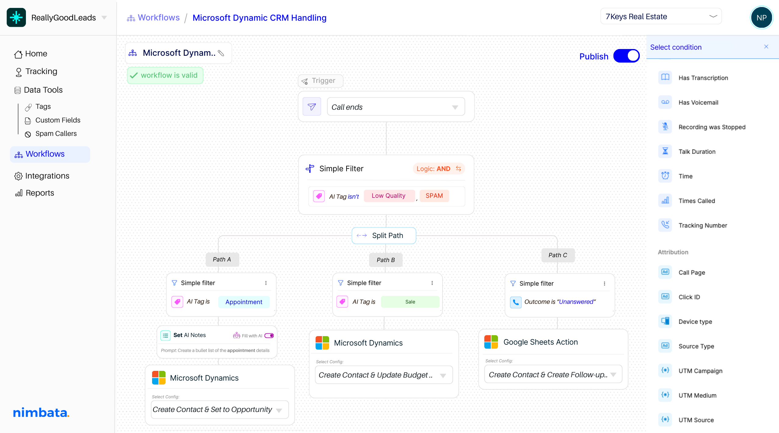 Include CRM automation on your workflow builder-split paths and sync your apps effortlessly 