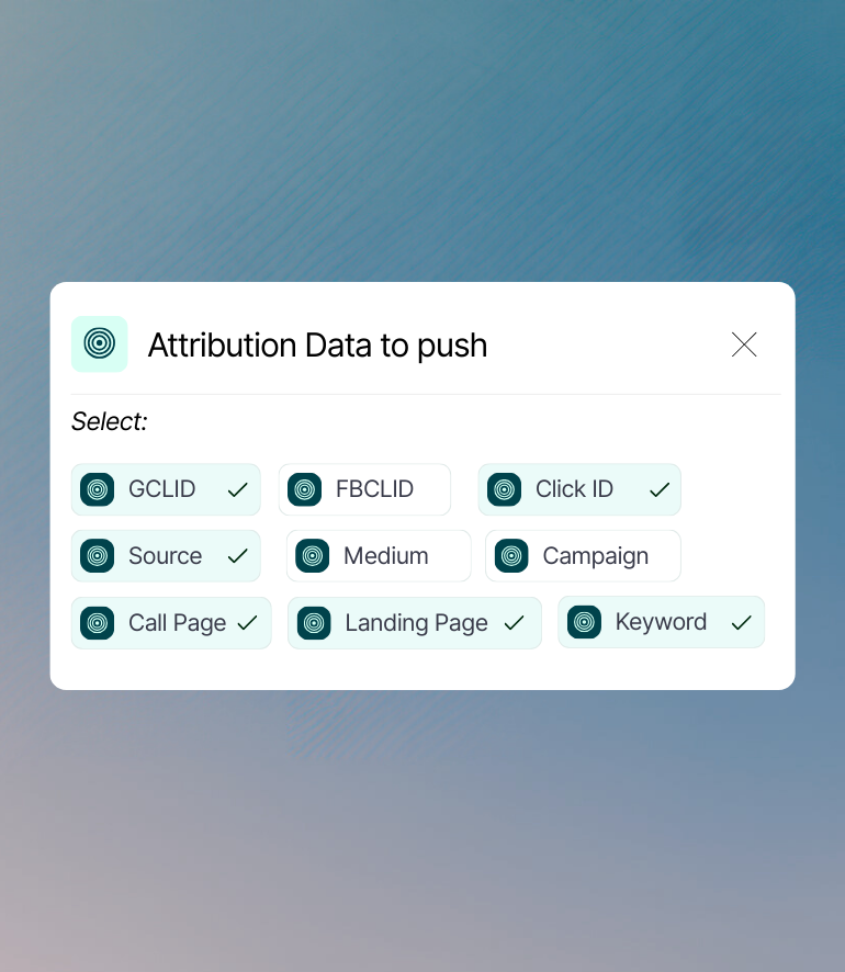 Push Attribution data such as GCLID, Click ID and Keyword from Nimbata fields to structured dashboards