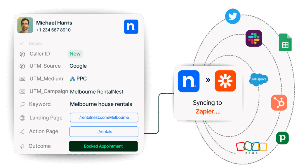 Nimbata Zapier connection integration