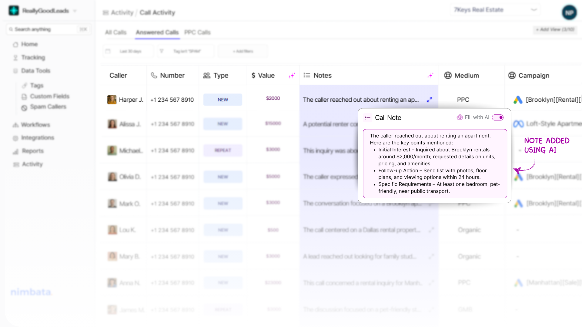 AI Notes: Enrich your call activity view with AI Notes and gain full visibility on your leads.