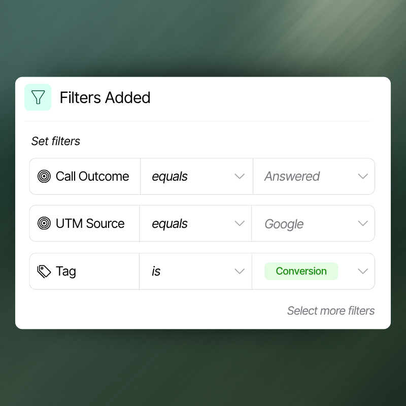 Export filtered leads by setting the filters shaped on your needs.