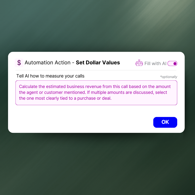 AI Values automation-write your prompt and let AI do the heavy lifting.