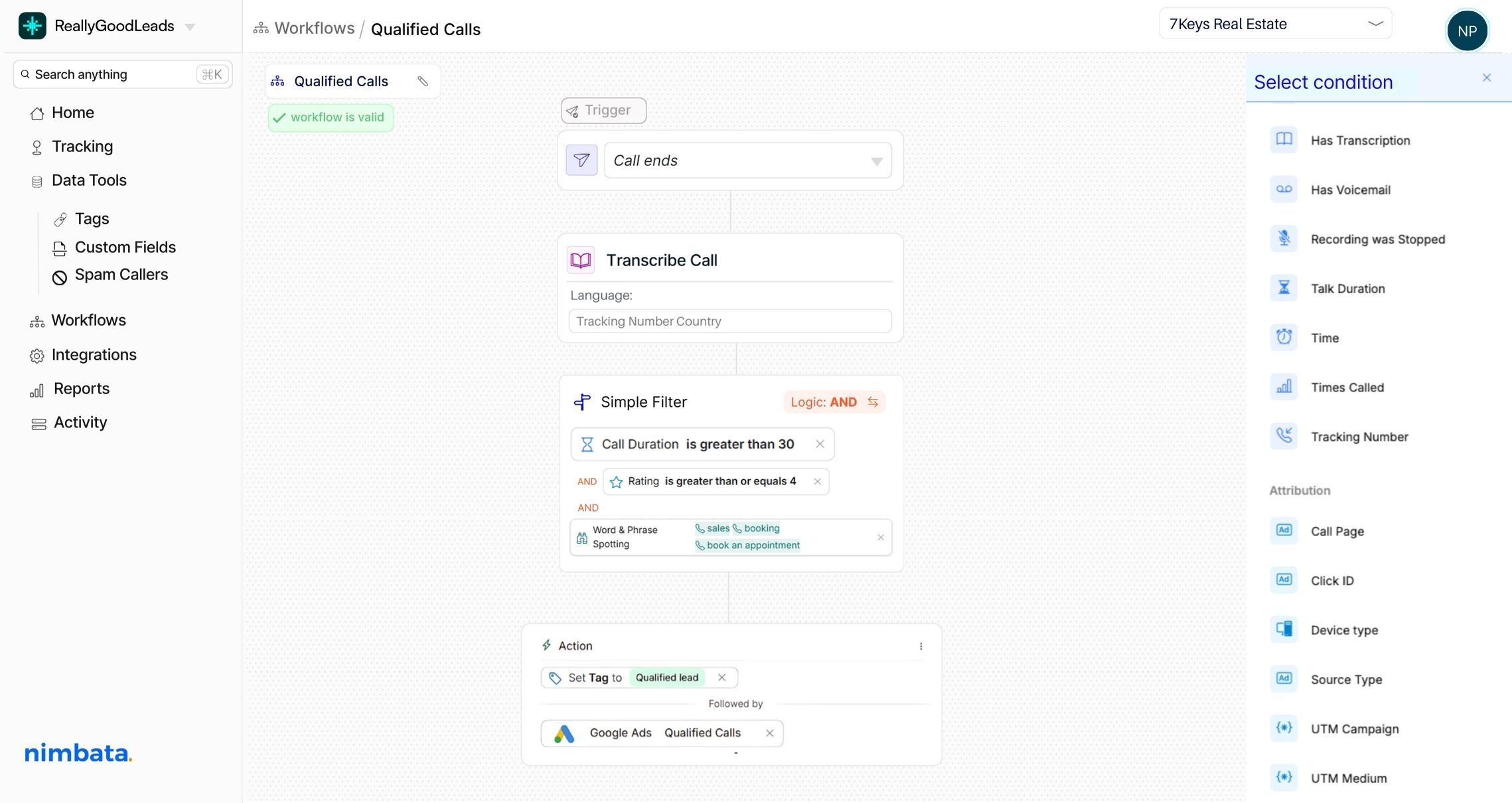 qualified all conversions keyword and phrase spotting