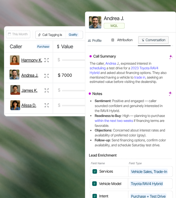 Steven Johnson Call Profile - Google Ads Attribution