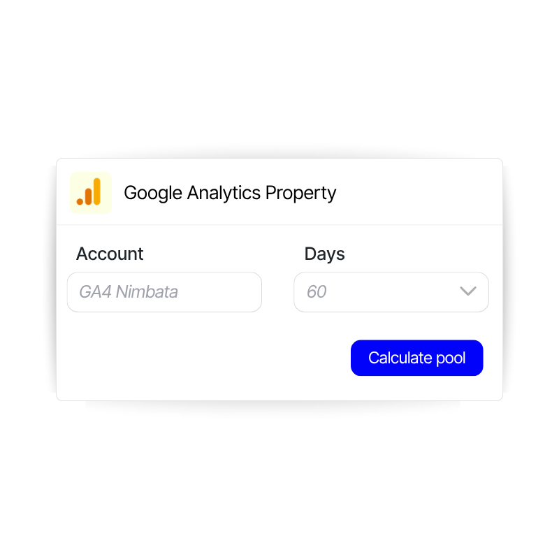 In your Google Analytics property you can choose how mane days before of visitor activity you want the pool calculator to analyze.