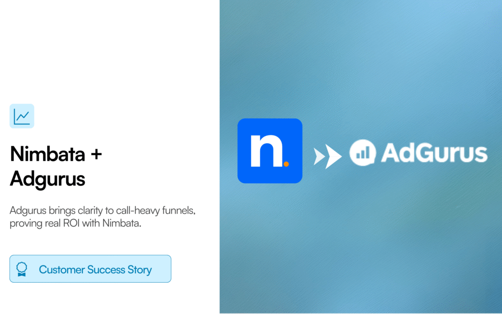 How Adgurus qualifies phone leads and optimizes ad spend with Nimbata Adgurus qualifies phone leads customer story