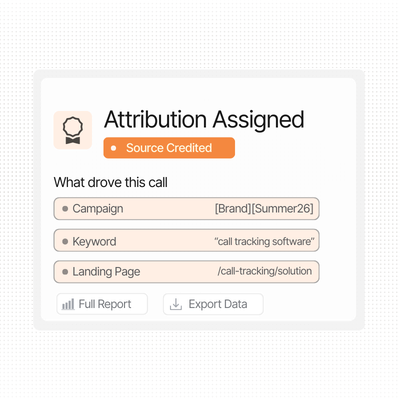 Attribution assigned