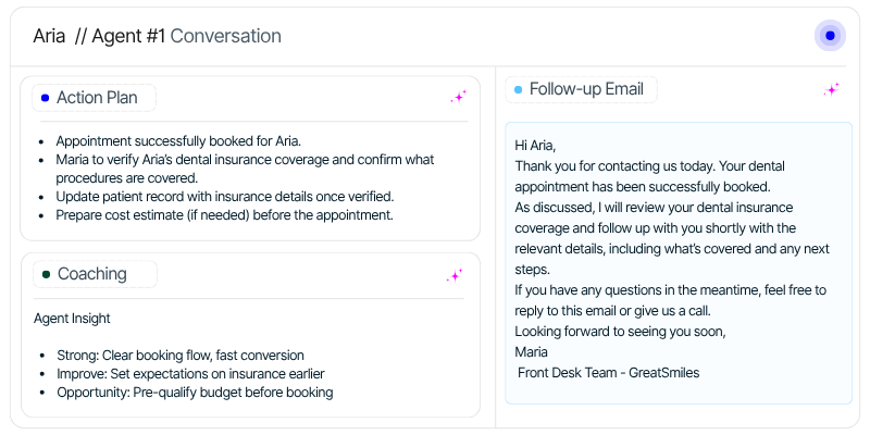 Lead Management postcall actions
