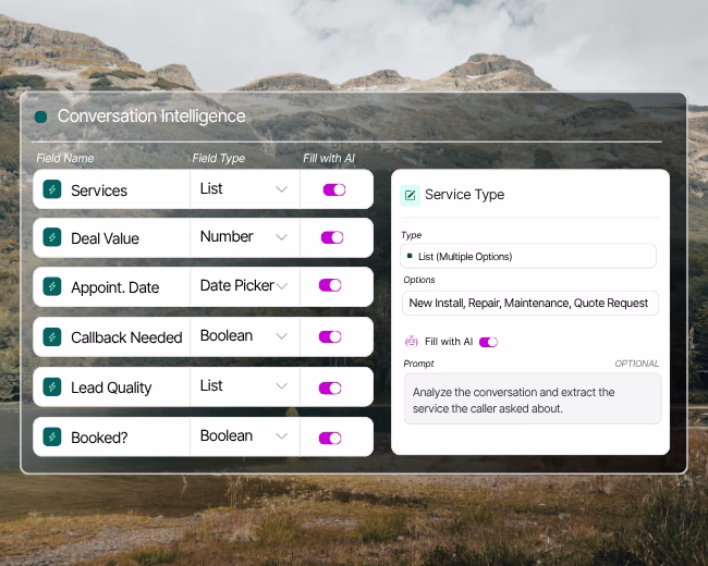 Conversation Intelligence - Write a prompt and Nimbata tags every call automatically.